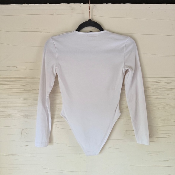 Zara V-Neck Long Sleeve Bodysuit | Size S - Picture 4 of 6